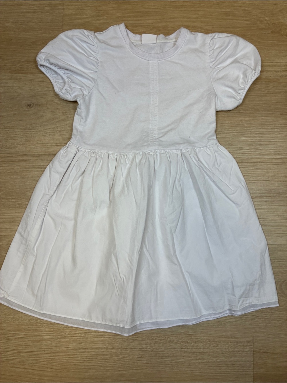 English Factory Recess Sweet Puff-Sleeve White Girl’s Dress